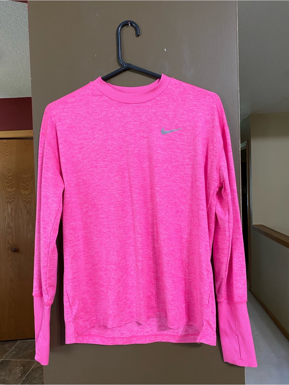 Nike Pink Heather Dri-FIT Running Top